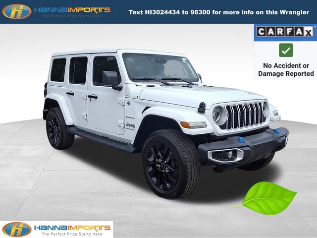 Bright White Clearcoat 2024 Jeep Wrangler 4xe Sahara 4WD SUV / Crossover Four-Wheel Drive 8-Speed Automatic