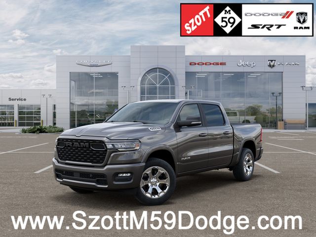 Gray (Granite Crystal Metallic Clearcoat) 2026 RAM 1500 Big Horn Crew Cab 4WD Pickup Truck Four-Wheel Drive 8-Speed Automatic