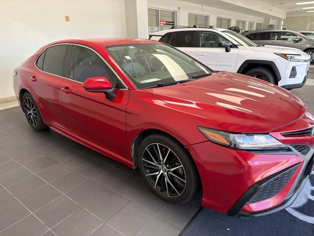 2021 Toyota Camry SE Red at Community Toyota