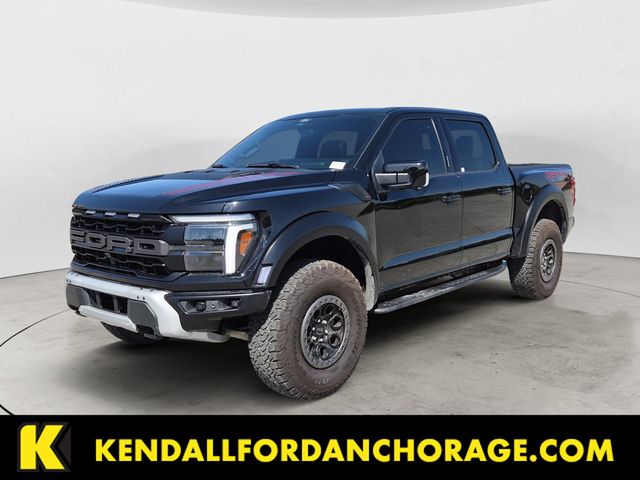 Agate Black Metallic 2024 Ford F-150 Raptor SuperCrew 4WD Pickup Truck Four-Wheel Drive Automatic