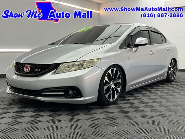 Alabaster Silver Metallic 2013 Honda Civic Si Sedan Front-Wheel Drive 6-Speed Manual