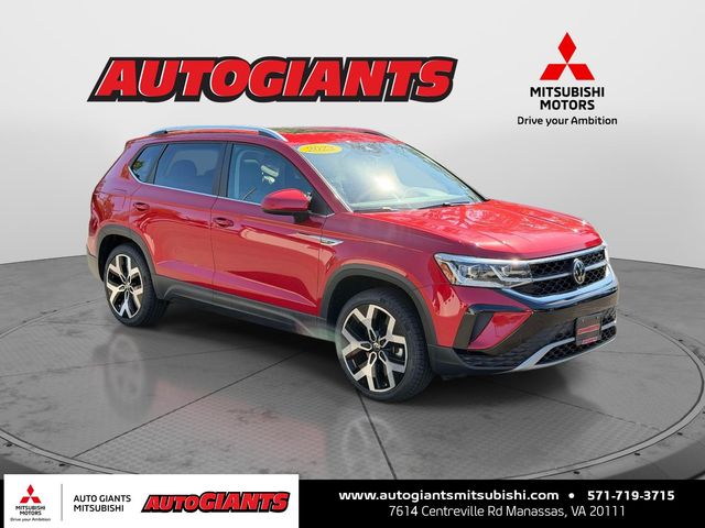 Kings Red Metallic 2023 Volkswagen Taos SUV / Crossover All-Wheel Drive 7-Speed Dual Clutch