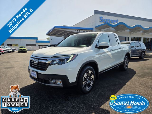 White 2019 Honda Ridgeline Pickup Truck All-Wheel Drive 6-Speed Automatic