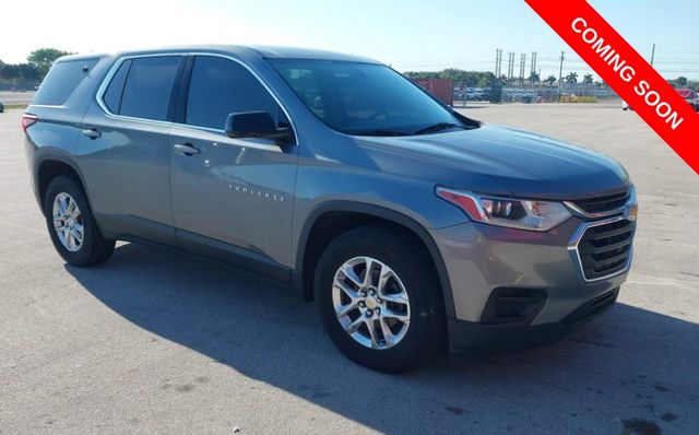 Gray (Satin Steel Metallic) 2020 Chevrolet Traverse LS AWD SUV / Crossover Four-Wheel Drive 9-Speed Automatic