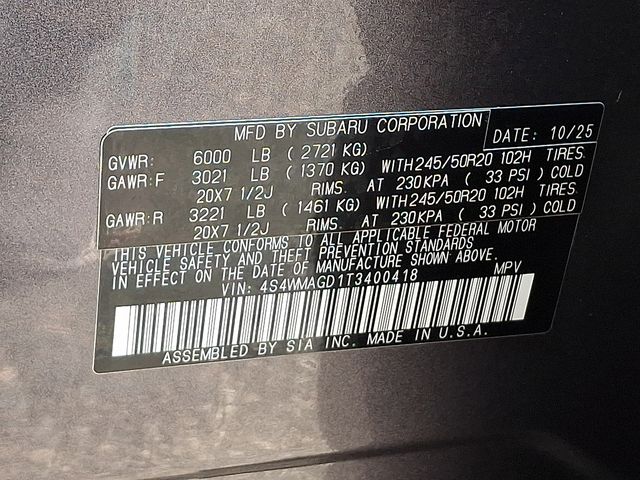 2026 Subaru Ascent Limited Gray at Rafferty Subaru