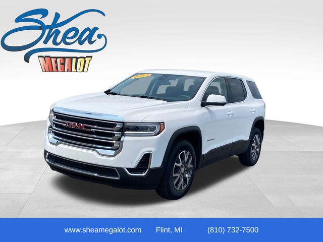 Summit White 2023 GMC Acadia SUV / Crossover Front-Wheel Drive 9-Speed Automatic