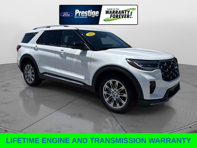 Star White Metallic Tri-Coat 2026 Ford Explorer SUV / Crossover Rear-Wheel Drive Automatic