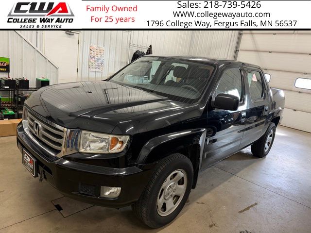 Black 2014 Honda Ridgeline RT Pickup Truck Four-Wheel Drive 5-Speed Automatic