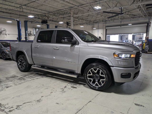 Silver 2025 RAM 1500 Pickup Truck Four-Wheel Drive 8-Speed Automatic