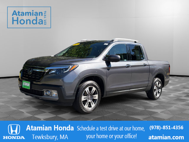 Gray (Modern Steel Metallic) 2019 Honda Ridgeline Pickup Truck All-Wheel Drive 6-Speed Automatic