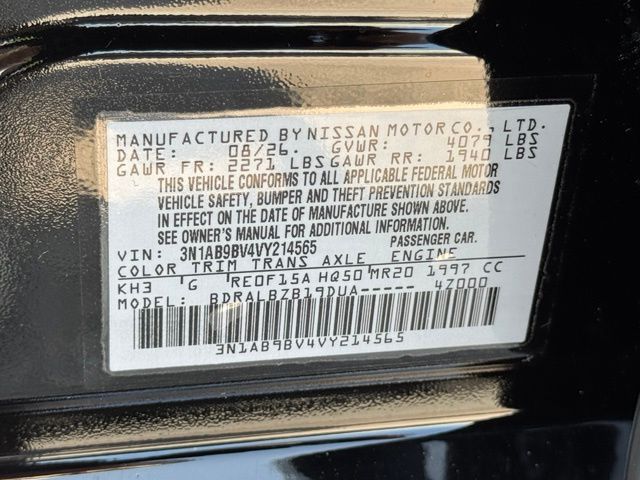 New 2027 Nissan Sentra Sedan
