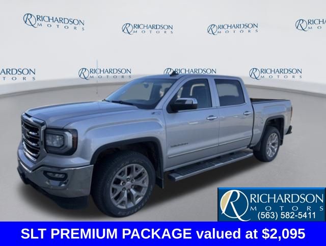Quicksilver Metallic 2016 GMC Sierra 1500 SLT Crew Cab 4WD Pickup Truck Four-Wheel Drive 6-Speed Automatic Overdrive