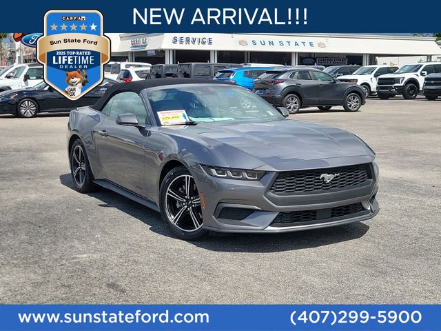 Gray Metallic 2024 Ford Mustang EcoBoost Premium Convertible RWD Convertible Rear-Wheel Drive Automatic