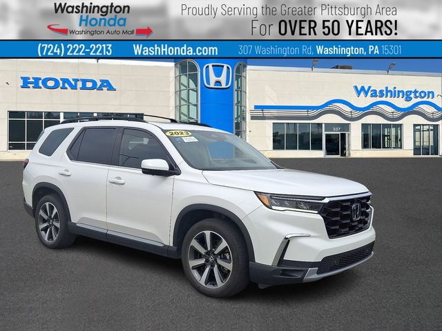 Platinum White Pearl 2023 Honda Pilot SUV / Crossover All-Wheel Drive Automatic