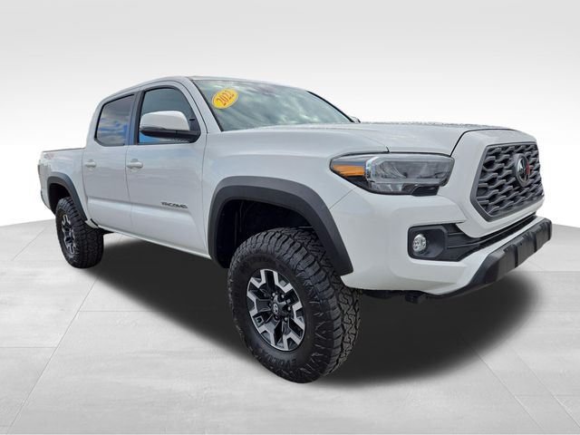 White 2022 Toyota Tacoma Pickup Truck Four-Wheel Drive 6-Speed Manual