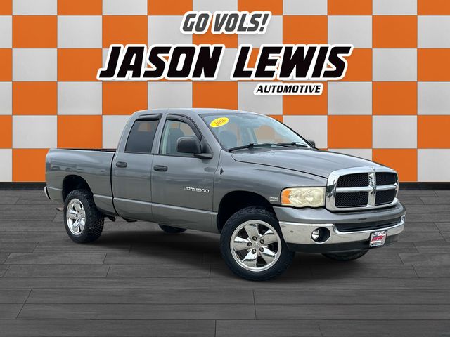 Mineral Gray Clearcoat Metallic 2005 Dodge RAM 1500 SLT Quad Cab 4WD Pickup Truck Four-Wheel Drive 5-Speed Automatic