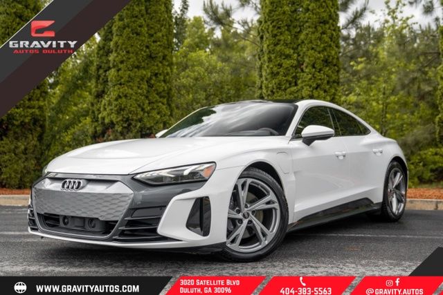 White 2022 Audi e-tron GT Premium Plus quattro AWD Sedan All-Wheel Drive 1-Speed Automatic
