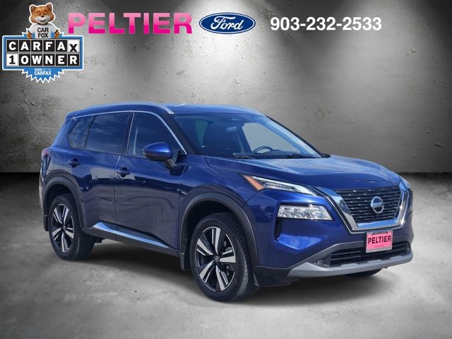 Caspian Blue Metallic 2021 Nissan Rogue SL FWD SUV / Crossover Front-Wheel Drive Continuously Variable Transmission