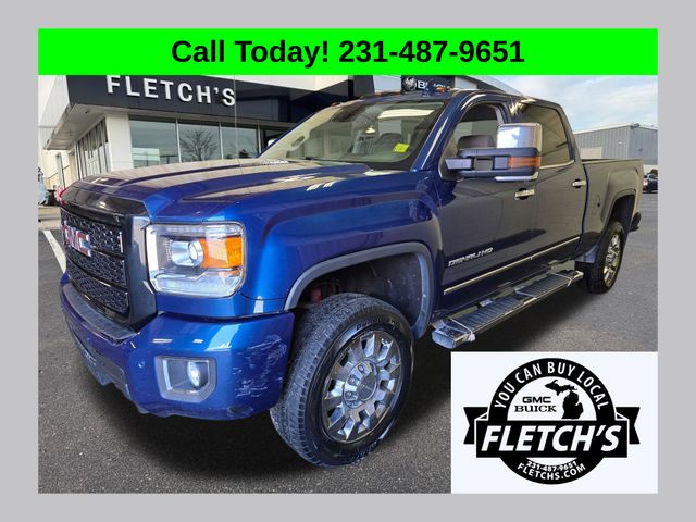 Stone Blue Metallic 2015 GMC Sierra 2500HD Pickup Truck Four-Wheel Drive 6-Speed Automatic