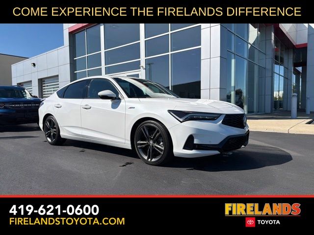 Platinum White 2025 Acura Integra Sedan Front-Wheel Drive Continuously Variable Transmission