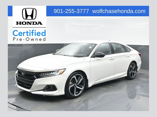 Platinum White Pearl 2022 Honda Accord Sedan Front-Wheel Drive Continuously Variable Transmission