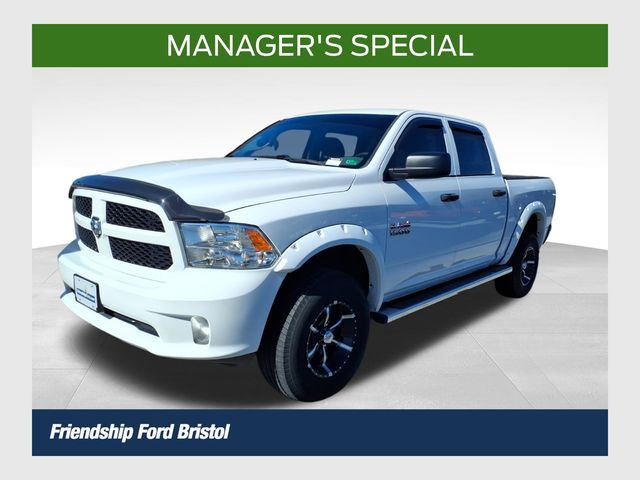 Bright White Clearcoat 2017 RAM 1500 Express Crew Cab 4WD Pickup Truck Four-Wheel Drive 8-Speed Automatic