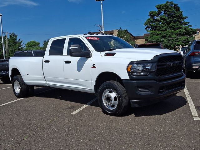 Bright White Clearcoat 2024 RAM 3500 Tradesman Crew Cab LB DRW 4WD Pickup Truck Four-Wheel Drive 6-Speed Automatic