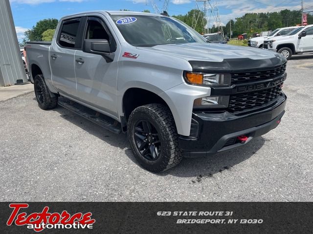 2021 Chevrolet Silverado 1500 Custom Trail Boss - Silver Ice Metallic exterior view 1