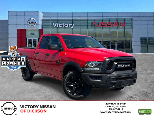 Flame Red Clearcoat 2022 RAM 1500 Classic Warlock Quad Cab 4WD Pickup Truck Four-Wheel Drive 8-Speed Automatic