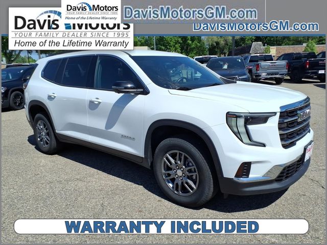 Summit White 2025 GMC Acadia SUV / Crossover Four-Wheel Drive 8-Speed Automatic