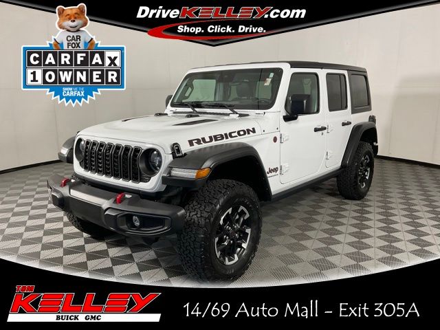 Bright White Clearcoat 2024 Jeep Wrangler SUV / Crossover Four-Wheel Drive 8-Speed Automatic