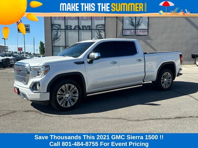 White Frost Tricoat 2021 GMC Sierra 1500 Pickup Truck Four-Wheel Drive Automatic