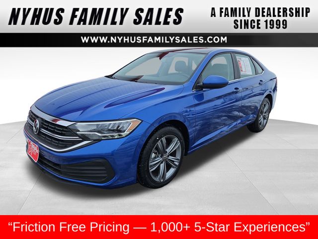 Rising Blue Metallic 2024 Volkswagen Jetta SE FWD Sedan Front-Wheel Drive 8-Speed Automatic