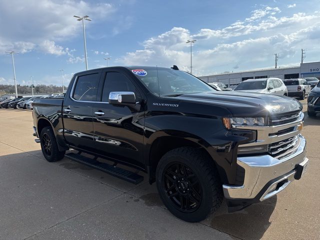 Black 2019 Chevrolet Silverado 1500 LTZ Crew Cab 4WD Pickup Truck Four-Wheel Drive 8-Speed Automatic