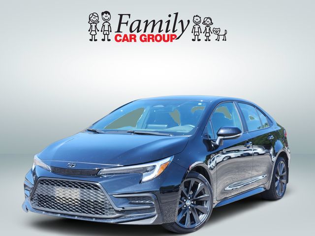 Midnight Black Metallic 2025 Toyota Corolla Sedan Front-Wheel Drive Continuously Variable Transmission