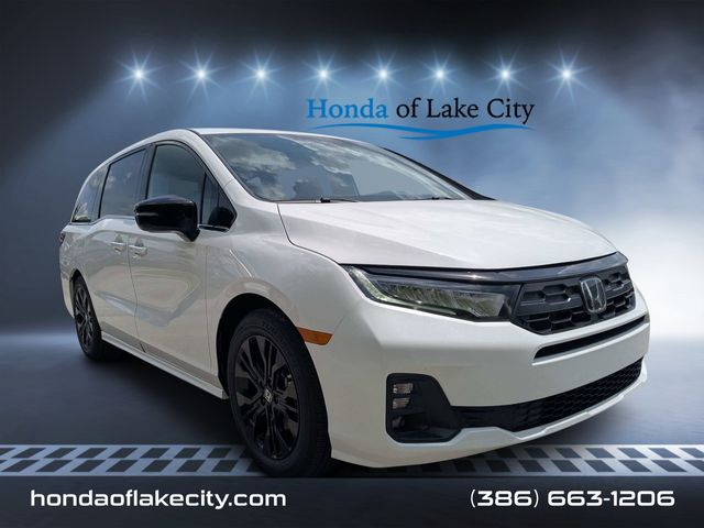 Platinum White Pearl 2026 Honda Odyssey Sport-L FWD Minivan Front-Wheel Drive Automatic