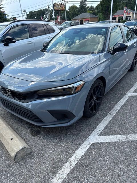Blue 2024 Honda Civic Hatchback Hatchback Front-Wheel Drive Continuously Variable Transmission