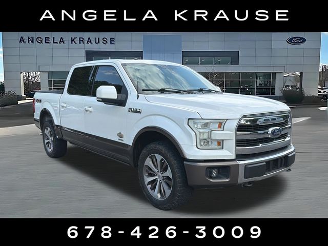 White Platinum Metallic Tri-Coat 2015 Ford F-150 Pickup Truck Four-Wheel Drive 6-Speed Automatic
