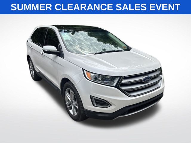 White Platinum Metallic Tri-Coat 2017 Ford Edge SUV / Crossover All-Wheel Drive 6-Speed Automatic
