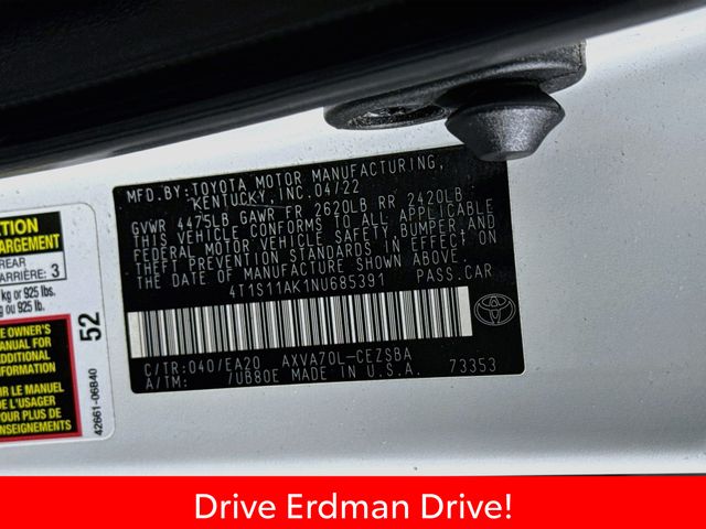 Used 2022 Toyota Camry Sedan