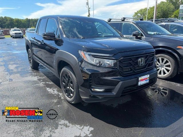 Black 2023 Honda Ridgeline Pickup Truck All-Wheel Drive 9-Speed Automatic