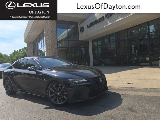 Black (Caviar) 2022 Lexus IS Sedan Rear-Wheel Drive 8-Speed Automatic