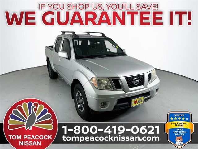 Brilliant Silver 2016 Nissan Frontier PRO-4X Crew Cab 4WD Pickup Truck Four-Wheel Drive 5-Speed Automatic Overdrive