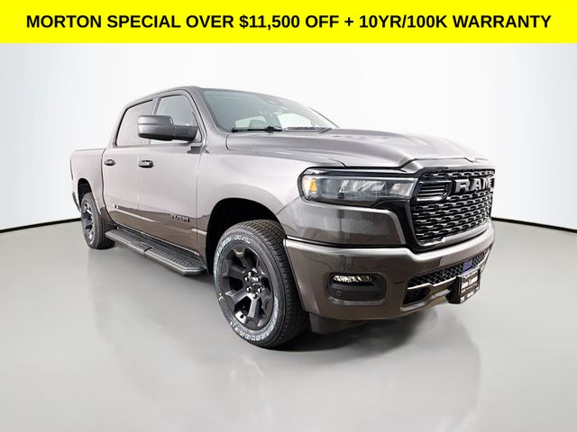Gray (Granite Crystal Metallic Clearcoat) 2026 RAM 1500 Pickup Truck Four-Wheel Drive 8-Speed Automatic