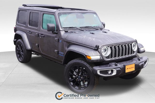 Gray (Granite Crystal Metallic Clearcoat) 2025 Jeep Wrangler 4xe Sahara 4WD SUV / Crossover Four-Wheel Drive 8-Speed Automatic