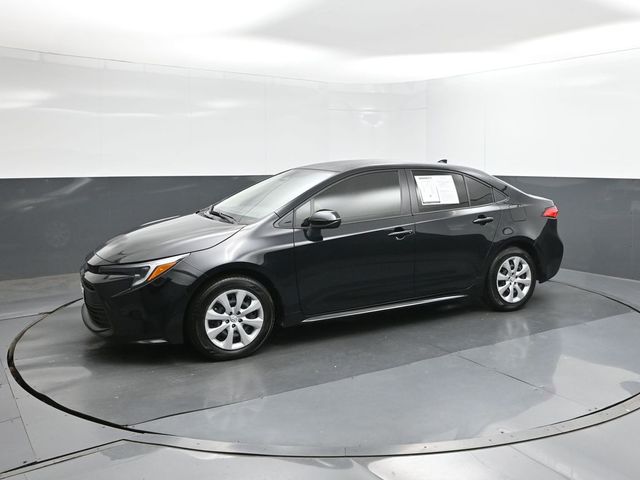 Midnight Black Metallic 2025 Toyota Corolla Hybrid LE FWD Sedan Front-Wheel Drive Continuously Variable Transmission