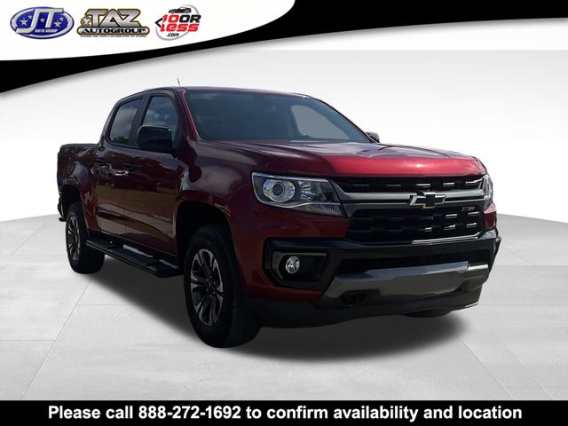 Cherry Red Tintcoat 2021 Chevrolet Colorado Z71 Crew Cab 4WD Pickup Truck Four-Wheel Drive 8-Speed Automatic