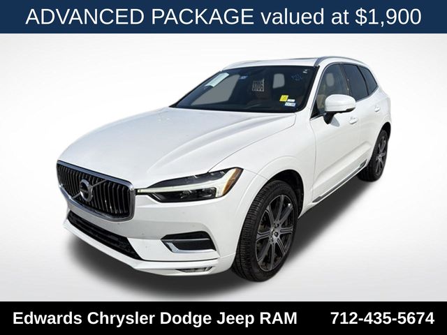 Crystal White 2021 Volvo XC60 SUV / Crossover Front-Wheel Drive Automatic