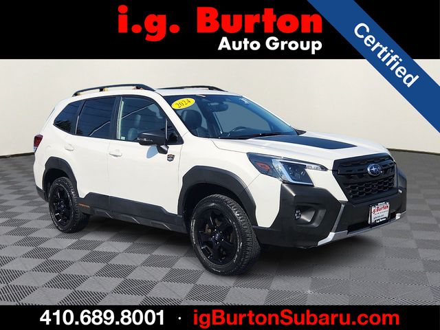 Crystal White Pearl 2024 Subaru Forester SUV / Crossover All-Wheel Drive Continuously Variable Transmission