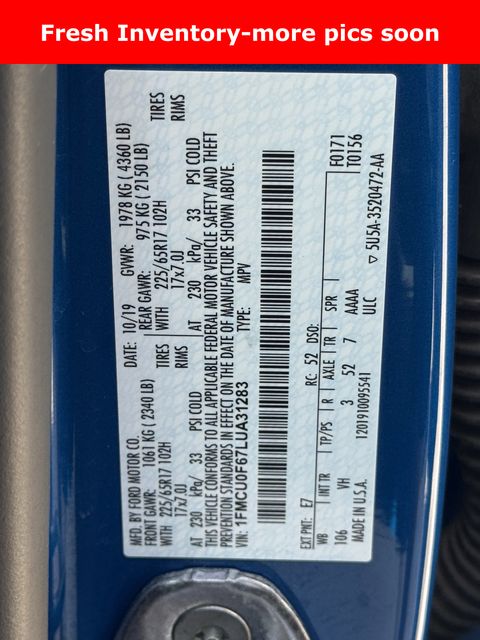 2020 Ford Escape S Blue at DeMontrond Ford